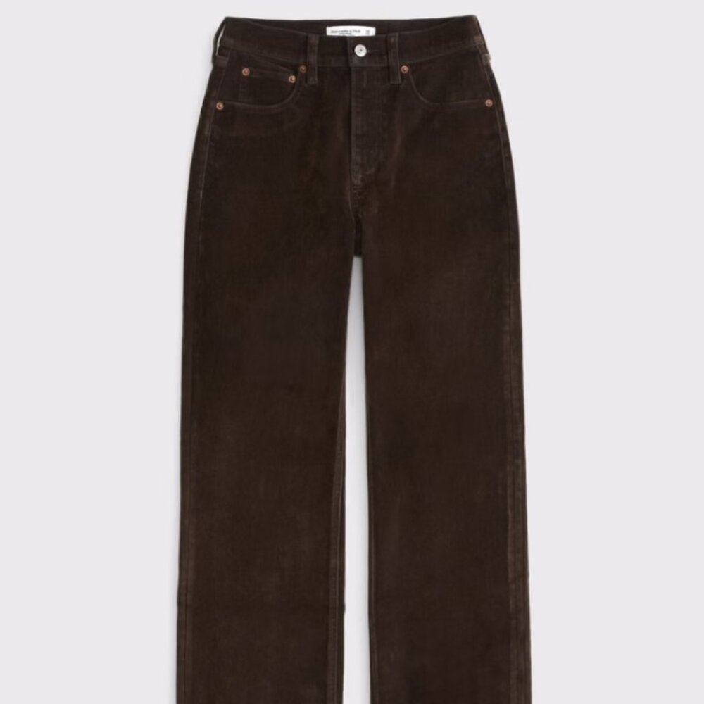 Abercrombie & Fitch Women's 90's Straight Ultra High Rise in Brown Jean Size 27